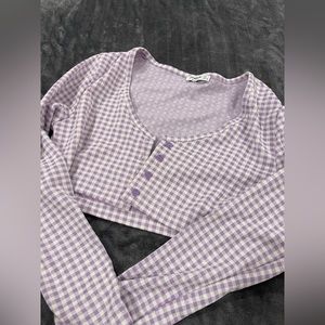 cute purple two piece